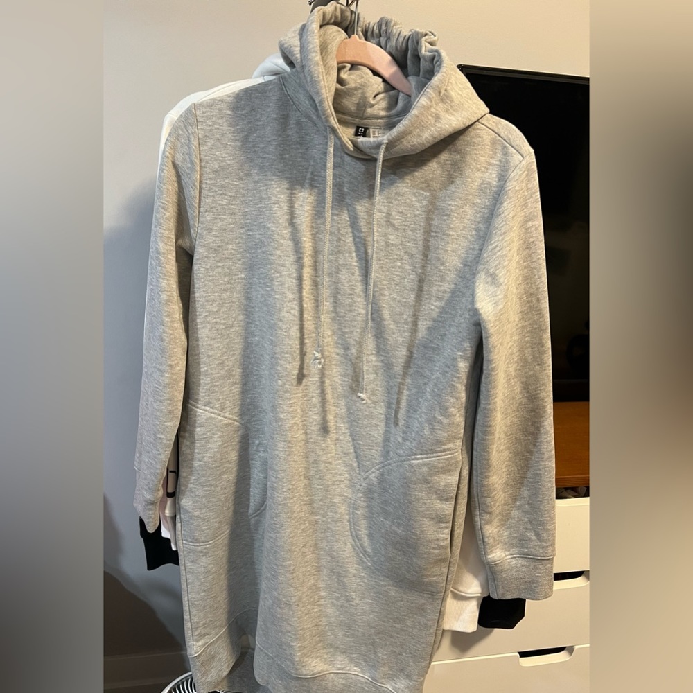H&M hooded sweatshirt dress